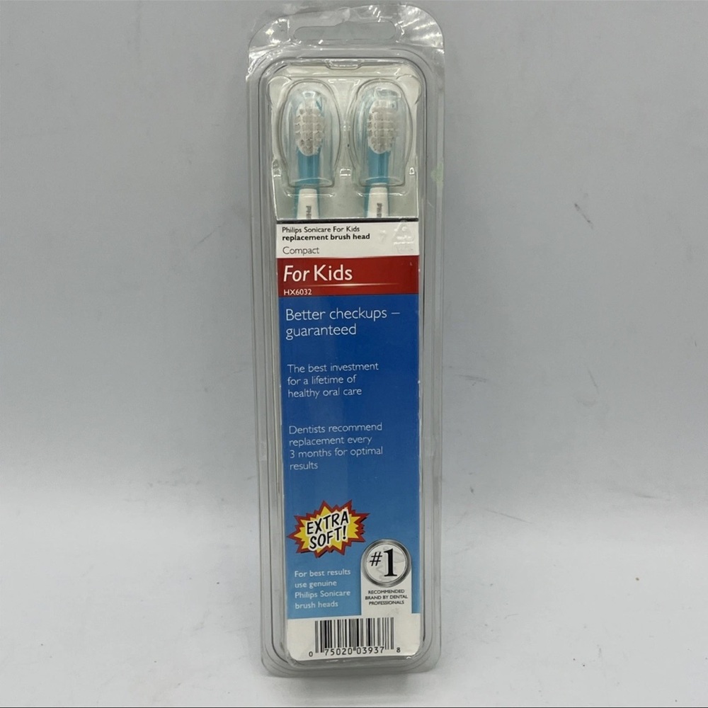 Philips Sonicare For Kids Replacement Toothbrush Heads (HX6032/94) 2 x 2-Pack - Picture 2 of 2